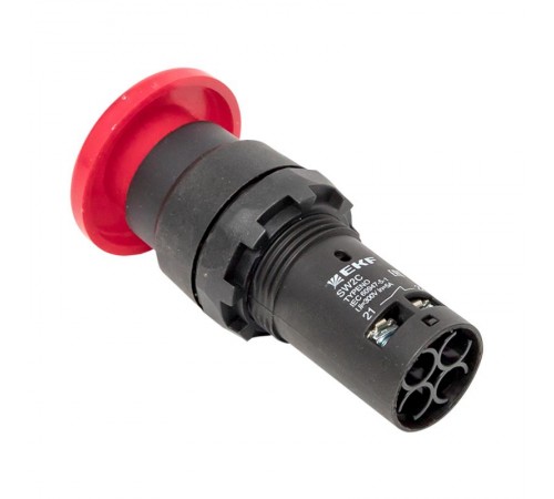 Кнопка SW2C-11MZ поворотная "грибок" красная NO+NC EKF PROxima  sw2c-mz-r  EKF