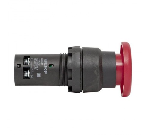Кнопка SW2C-11MZ поворотная "грибок" красная NO+NC EKF PROxima  sw2c-mz-r  EKF