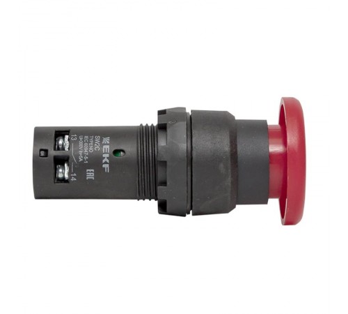 Кнопка SW2C-11MZ поворотная "грибок" красная NO+NC EKF PROxima  sw2c-mz-r  EKF