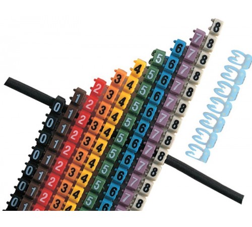 Маркер МКН-"0,1,2,3,4,5,6,7,8,9" 2,5 мм2 (100шт/упак)   UMK02-02-09  IEK