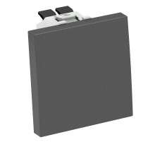 Переключатель кнопочный одноклавишный 10А 250В, 1 модуль Modul45, 45х45 мм черный  6120968  OBO Bettermann