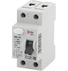 Выключатель дифференциальный (УЗО) (электромеханическое) NO-902-31 ВД1-63 1P+N 63А 100мА Pro  Б0031878  ЭРА