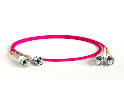 Патч-корд FC-D2-504-ST/PR-ST/PR-H-10M-LSZH-MG волоконно-оптический (шнур) MM 50/125(OM4), ST-ST, 2.0 мм, duplex, LSZH, 10 м  239506  Hyperline