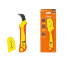 Нож монтерский с пяткой, диэлектрический, НМИ-01 "ЭкспертЭлектрик"  SQ1003-0106  TDM