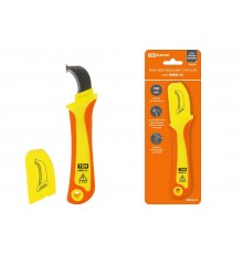 Нож монтерский с пяткой, диэлектрический, НМИ-01 "ЭкспертЭлектрик"  SQ1003-0106  TDM