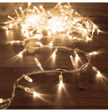 Гирлянда Кластер 10 м, прозрачный ПВХ IP65, 200 диодов, цвет теплый белый  303-636  NEON-NIGHT