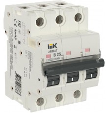 Выключатель автоматический трехполюсный M06N 3P B 25А 6кА ARMAT  AR-M06N-3-B025  IEK