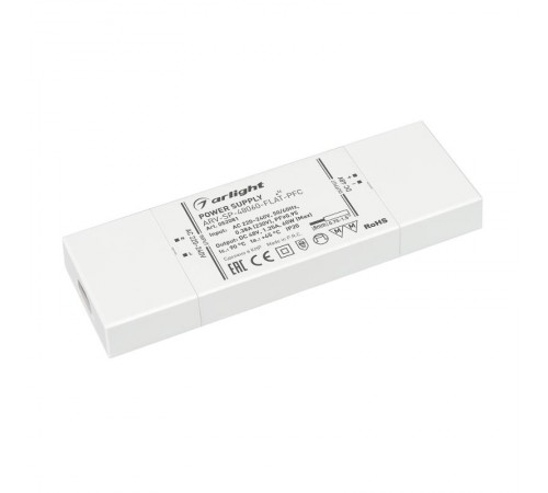 Блок питания ARV-SP-48060-FLAT-PFC (48V, 1.25A, 60W) (Arlight, IP20 Пластик, 5 лет)  052081  Arlight