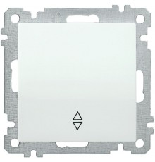 BOLERO белый Выключатель 1-клавишный проходной 10А ВС10-1-2-Б  EVB12-K01-10-1  IEK