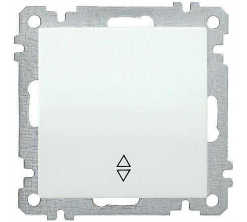 BOLERO белый Выключатель 1-клавишный проходной 10А ВС10-1-2-Б  EVB12-K01-10-1  IEK