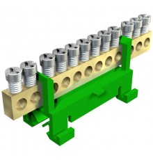 Клемма защитного провода желто-зеленая 12x16 мм2  2054094  OBO Bettermann