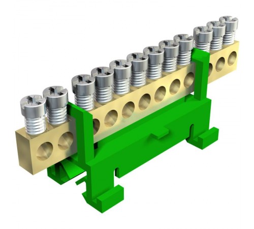 Клемма защитного провода желто-зеленая 12x16 мм2  2054094  OBO Bettermann