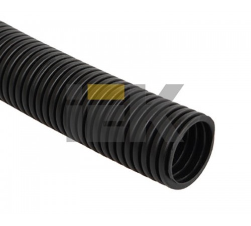 Труба гибкая гофрированная ПНД 16мм с протяжкой (100м) черный  CTG20-16-K02-100-1  IEK