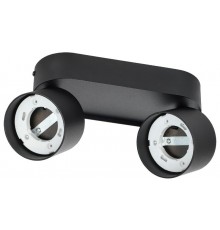 Светильник 4042 настенно-потолочн. 2хGX53 черный  LT-USB0-4042-GX53-1-K02  IEK