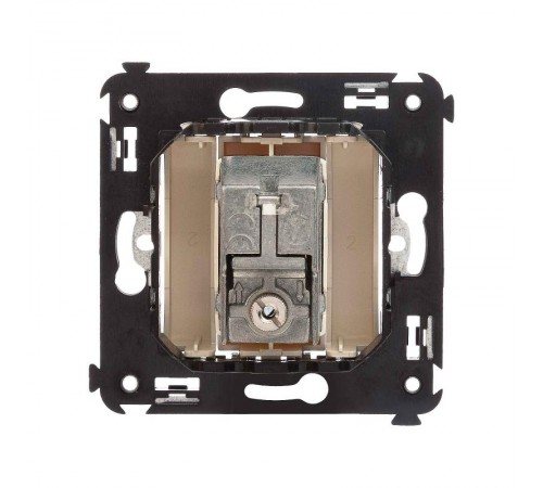 Розетка TV проходная в стену, "Avanti", "Ванильная дымка"  4405513  DKC