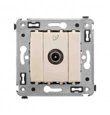 Розетка TV проходная в стену, "Avanti", "Ванильная дымка"  4405513  DKC