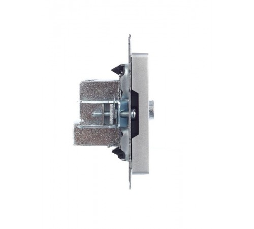 BRITE Розетка TV проходная РТВ10-0-БрА алюминий   BR-A10-P-K47  IEK