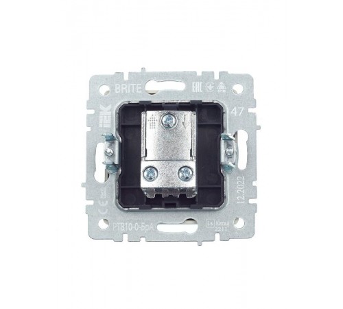 BRITE Розетка TV проходная РТВ10-0-БрА алюминий   BR-A10-P-K47  IEK