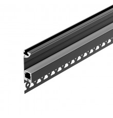 Профиль PLINTUS-FANTOM-L-2000 BLACK (Arlight, Алюминий)  041213  Arlight