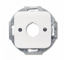 Плата центр. (накладка) с суппортом для командно-сигнальных приборов D=22.5 мм, серия Reflex SI, цвет альп. белый  1724-0-1150   2CKA001724A1150  A