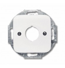 Плата центр. (накладка) с суппортом для командно-сигнальных приборов D=22.5 мм, серия Reflex SI, цвет альп. белый  1724-0-1150   2CKA001724A1150  A