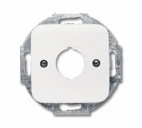 Плата центр. (накладка) с суппортом для командно-сигнальных приборов D=22.5 мм, серия Reflex SI, цвет альп. белый  1724-0-1150   2CKA001724A1150  A