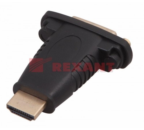 Переходник штекер HDMI - гнездо DVI-I  17-6807  REXANT