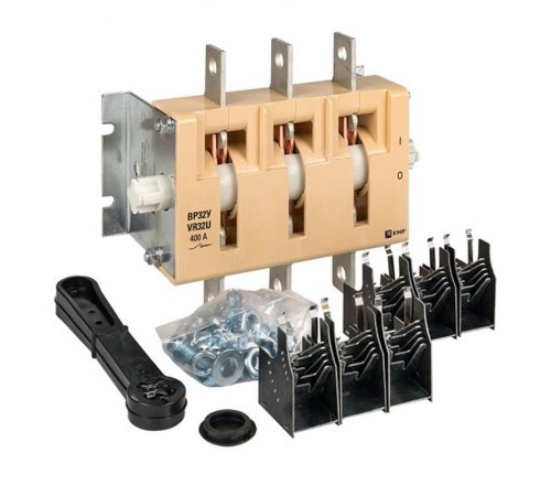 Выключатель-разъединитель ВР32У-37А31220 400А, 1 направление с д/г камерами, несъемная левая/правая рукоятка EKF MAXima PROxima  uvr32-37a31220  EKF