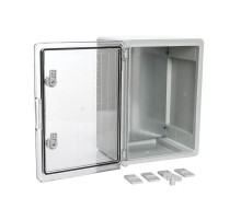 Корпус пластиковый с монтажной панелью ЩМП IP65 прозрачная дверь 400х300х170  PR08.26491  Промрукав