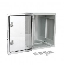 Корпус пластиковый с монтажной панелью ЩМП IP65 прозрачная дверь 400х300х170  PR08.26491  Промрукав