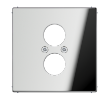 Крышка для 2-х гнезд подключения громкоговорителя; полированный хром  GCR2962-2  Jung