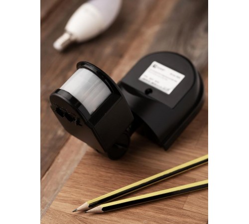 Датчик движения ИК настенная 1200Вт 180гр. до 12м IP44 MS-16Cb черный EKF PROxima   dd-ms-16Cb   EKF