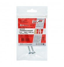 Саморез ШУц 6,0х100 пот. гол. (2 шт) - пакет ( 0,027 кг)  102460  Tech-KREP