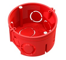 Коробка установочная 80-0501См безгалогенная (HF) 68х42 с саморезами без соединителя (8шт/уп)  80-0501См  Промрукав