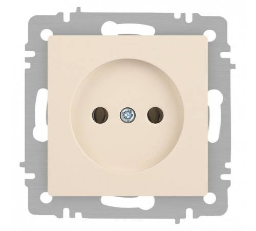 Розетка Intro Accent 6-201-02 2P, 16А-250В, IP20, СУ, слоновая кость  Б0063659  Intro