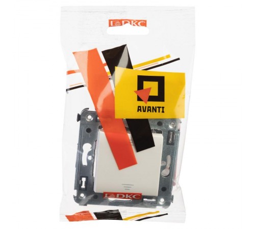 Переключатель одноклавишный в стену, "Avanti", "Белое облако"  4400113  DKC