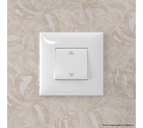Переключатель одноклавишный в стену, "Avanti", "Белое облако"  4400113  DKC