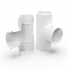 Тройник разборный белый d32 мм (1шт/200шт уп/кор)  PR13.02542  Промрукав