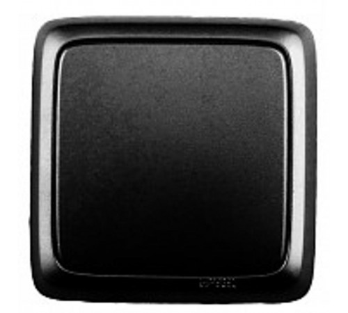 Выключатель открытой установки, одноклавишный, с изолирующей пластиной, цвет черный  ВА10-113-08  HEGEL