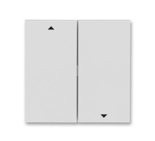 ABB Levit Серый / белый Сменная панель на клавишу для выключателя жалюзи Серый  ND3559H-A447/1 16  2CHH594471A8016  ABB