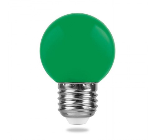 Лампа светодиодная для белт лайта LB-37 (1W) 230V E27 зеленый G45  25117  FERON