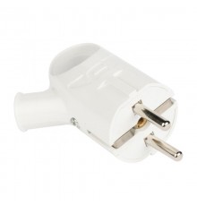 Вилка с кольцом с/з бел. 16А 250В EKF PROxima  AVK16-10  EKF