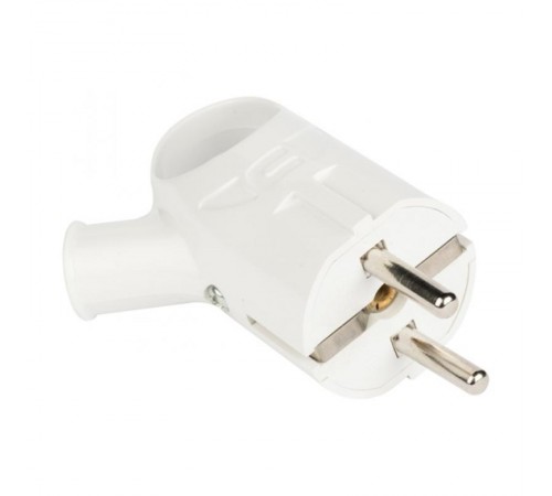 Вилка с кольцом с/з бел. 16А 250В EKF PROxima  AVK16-10  EKF