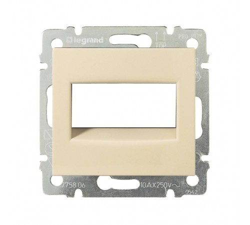 Valena Сл. кость Выключатель без фиксации с подсветкой с держателем этикетки 10A 12В  774117  Legrand