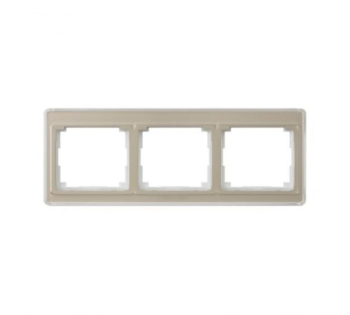 Рамка для горизонтальной установки, 3 поста; акриловое стекло; золотая бронза; SL500  SL5830GB  Jung