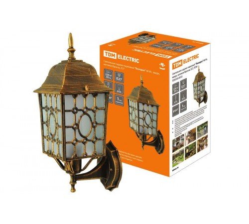 Светильник садово-парковый НБУ Беседка 60Вт ЛН/КЛЛ/LED Е27 IP54 вверх, матовое/бронза  SQ0330-0333  TDM