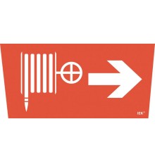 Пиктограмма (наклейка) "Пож. кран/стрелка направо" ССА 5043  LPC10-1-31-28-PKNAPR  IEK