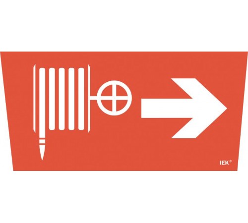 Пиктограмма (наклейка) "Пож. кран/стрелка направо" ССА 5043  LPC10-1-31-28-PKNAPR  IEK