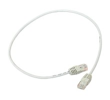 Патч-корд TERACOM Cat.5E (1Гбит/с) неэкранированный UTP оболочка PVC серый (0,5м)  TRC-5EUTP-PVC-05M-GY  EKF