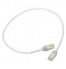 Патч-корд TERACOM Cat.5E (1Гбит/с) неэкранированный UTP оболочка PVC серый (0,5м)  TRC-5EUTP-PVC-05M-GY  EKF